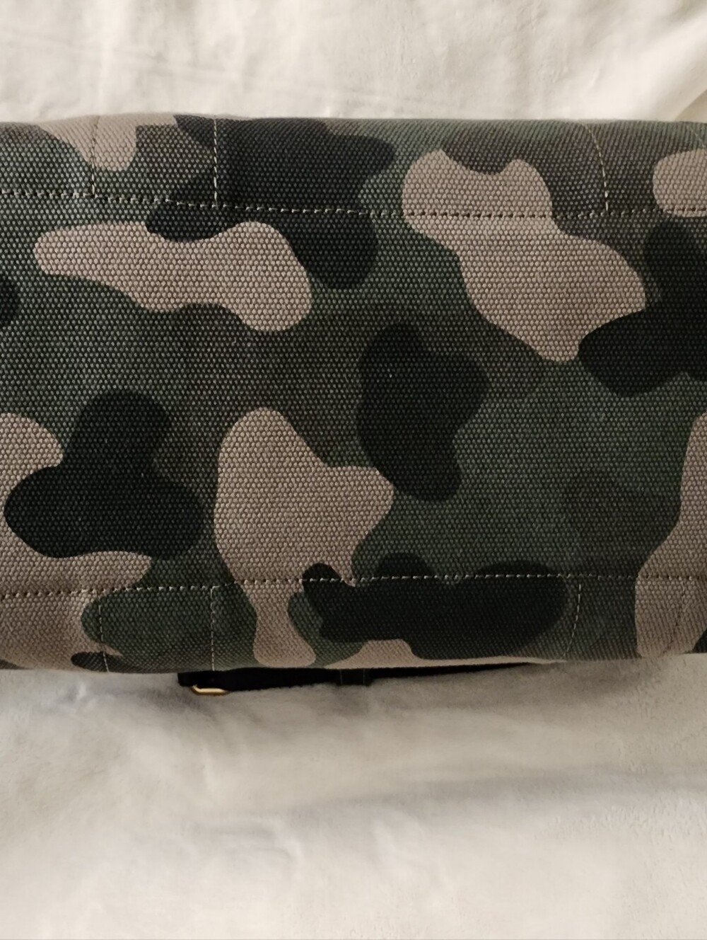 Coach Green Multi Camouflage Canvas Tote - Picture 5 of 7